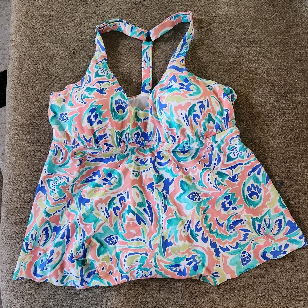 Raisins Lucia V Neck Tankini Swim Top